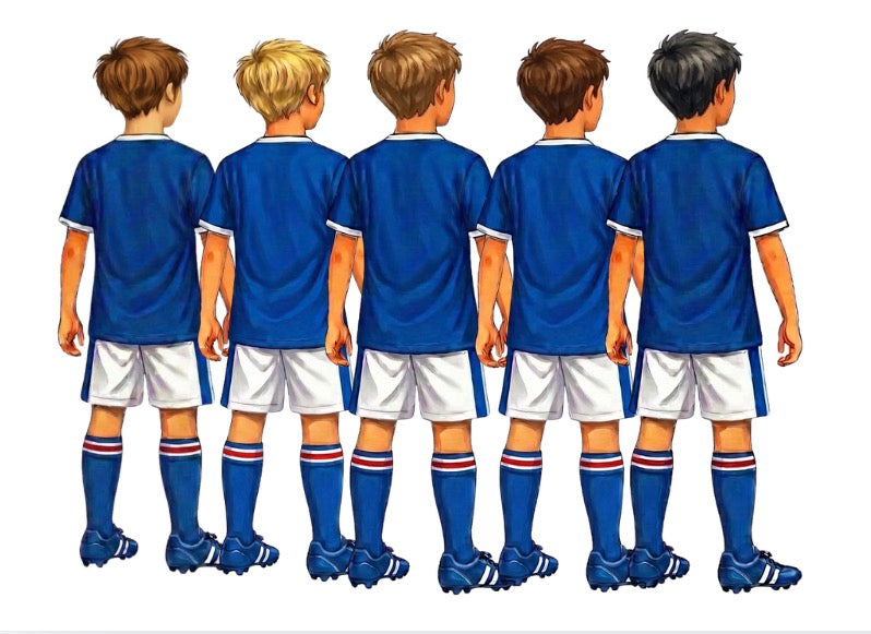 Football Happy Birthday Crate.  Blue, Red, Green, Green Stripes available