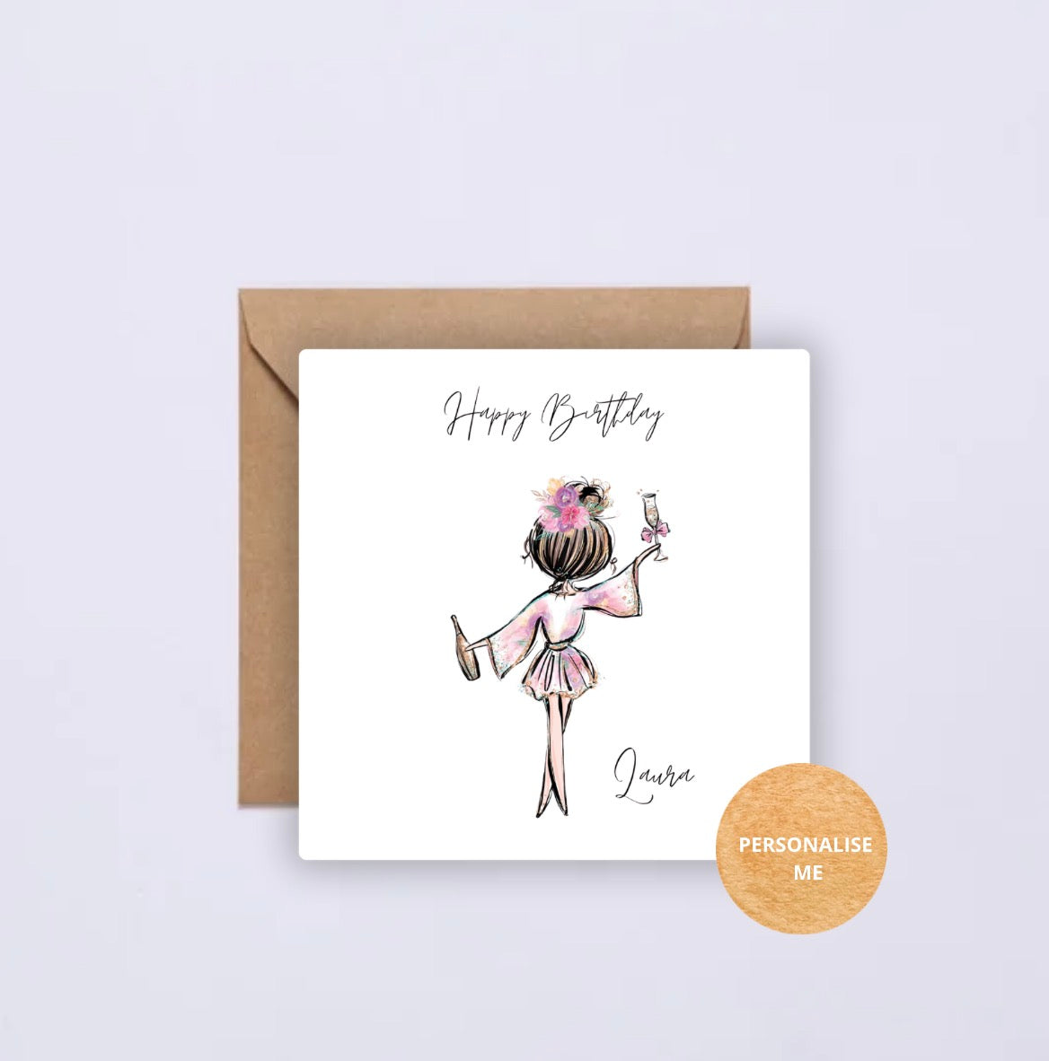 Birthday Card -Lazy Days