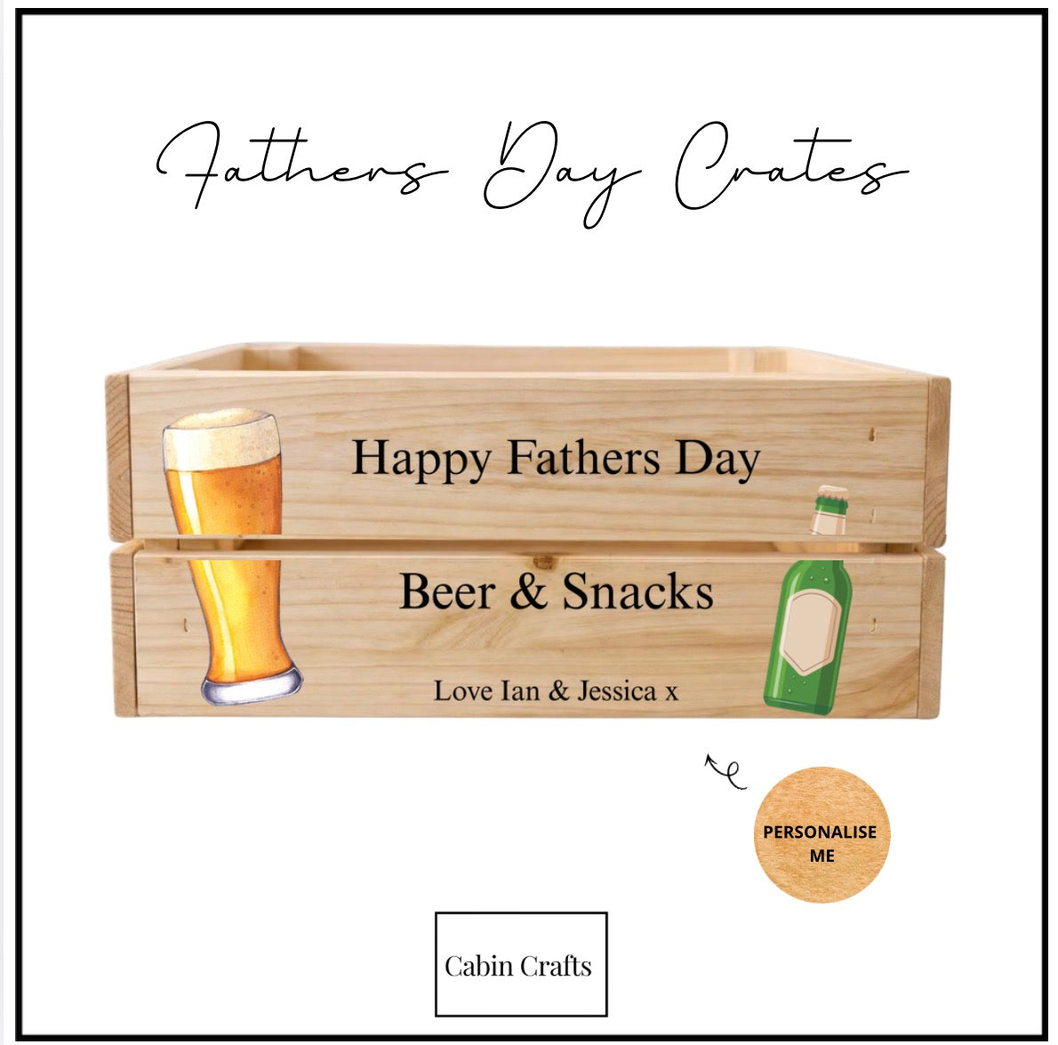 Beer Crate.  (Father’s Day/ Birthday)