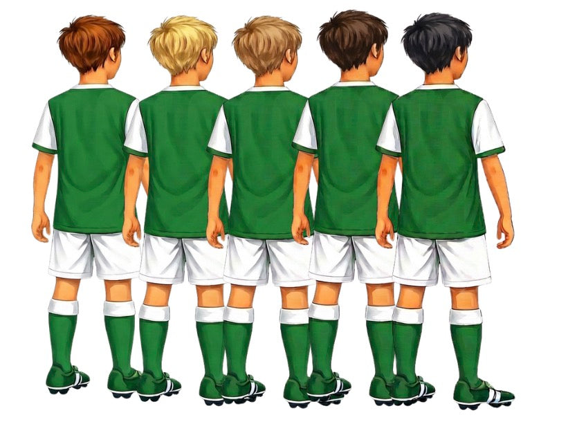 Football Happy Birthday Crate.  Blue, Red, Green, Green Stripes available