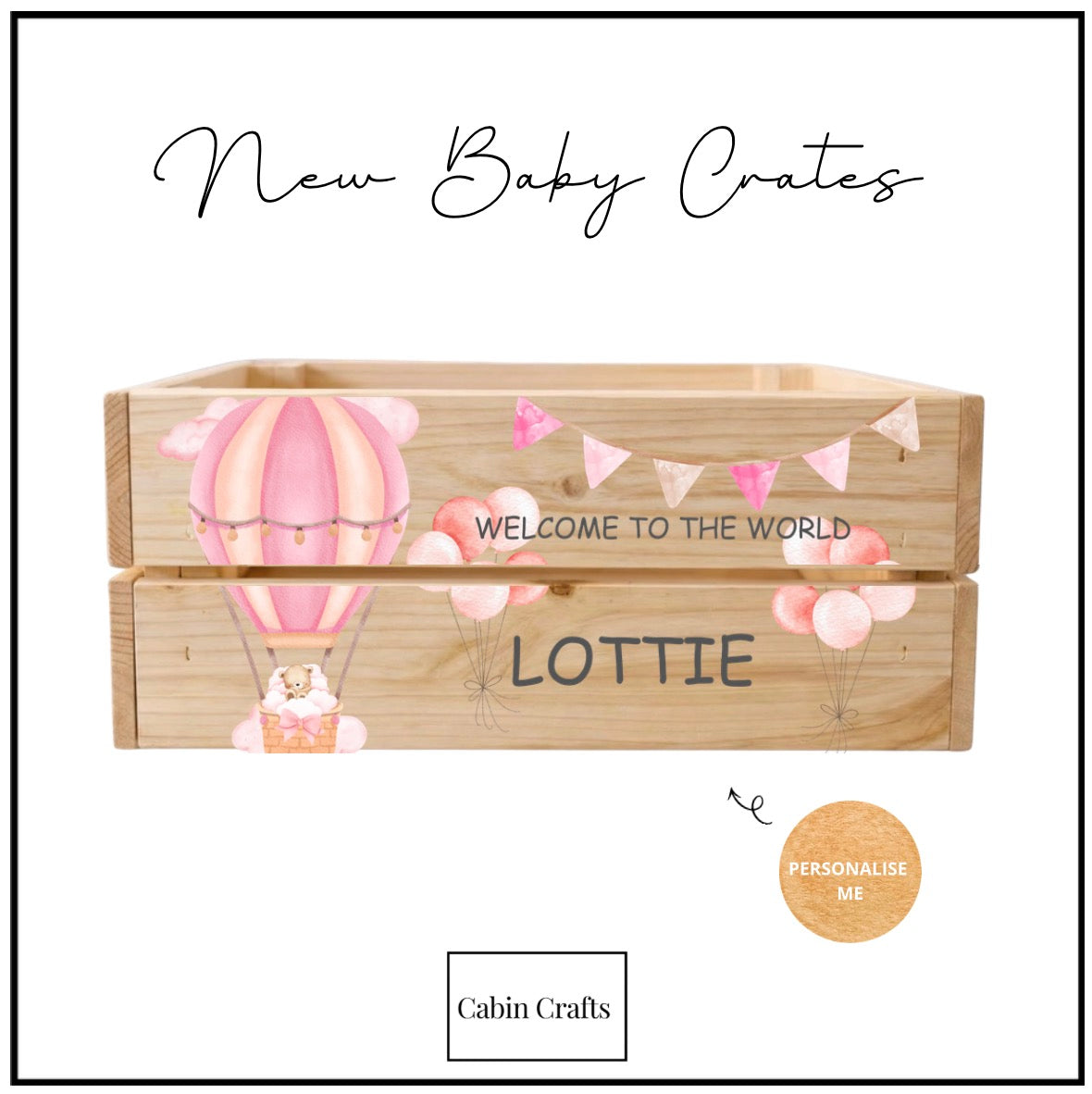 New Baby Girl Crate Box