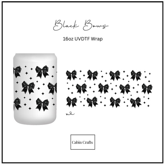 Black Bows 16oz UVDTF