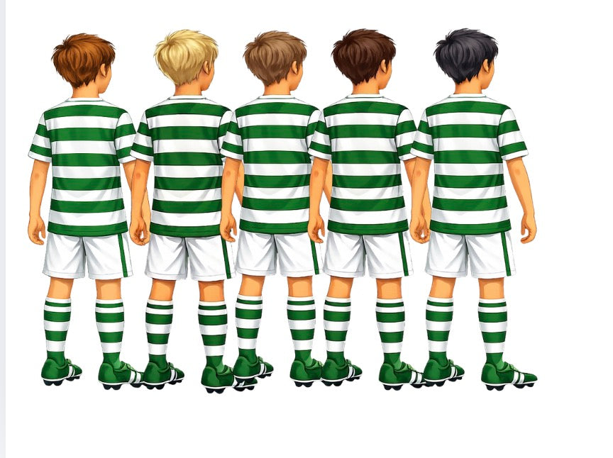 Football Happy Birthday Crate.  Blue, Red, Green, Green Stripes available