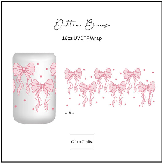 Dottie Bows 16oz UVDTF