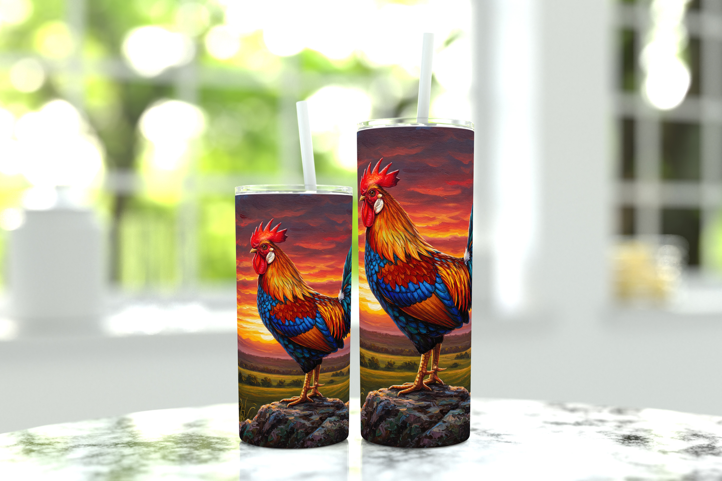 Tumbler - Rustic Rooster