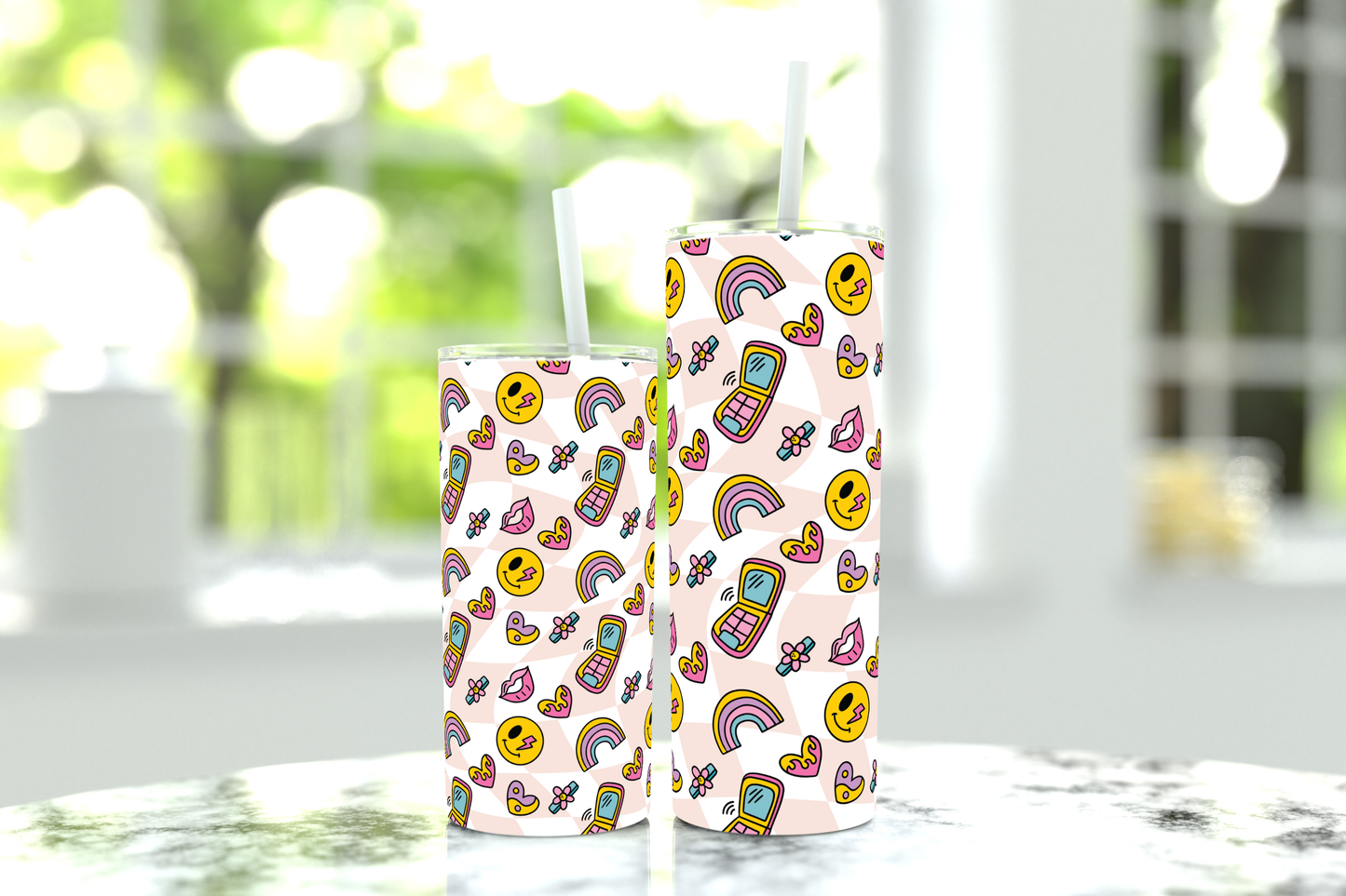 Tumbler - Retro Trendy Smile