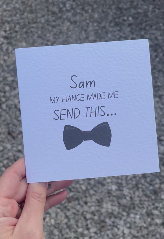 Best Man Card